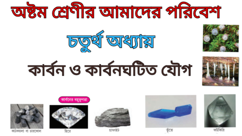 WB Class 8 Poribesh Chapter 4 কার্বন ও কার্বনঘটিত যৌগ